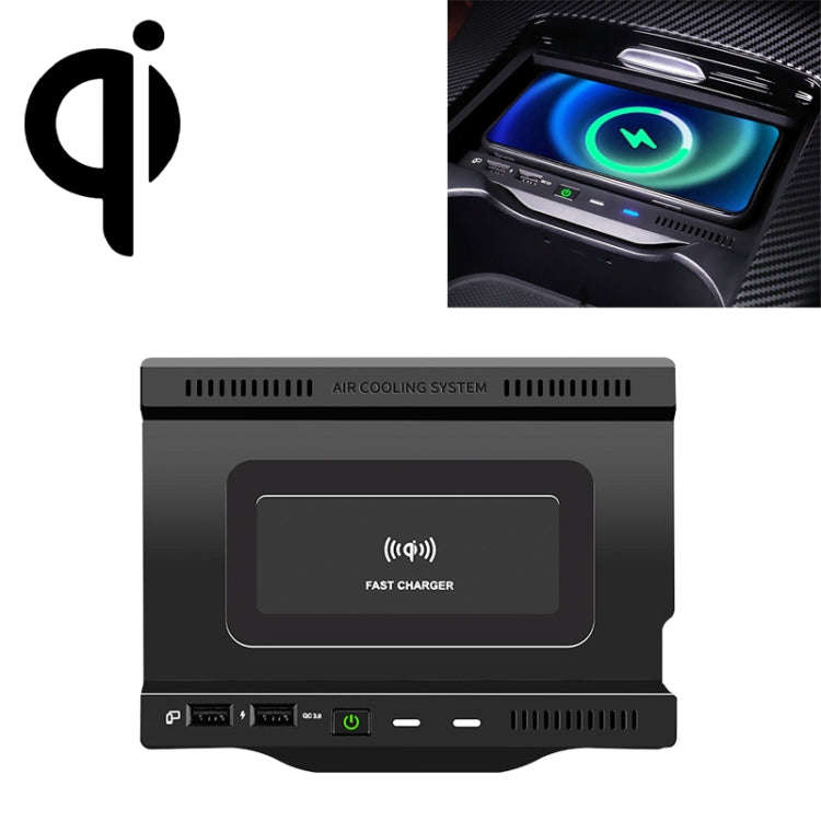 HFC-1020 Car Qi Standard Wireless Charger 10W Quick Charging for Mercedes-Benz A Class 2019-2022,...