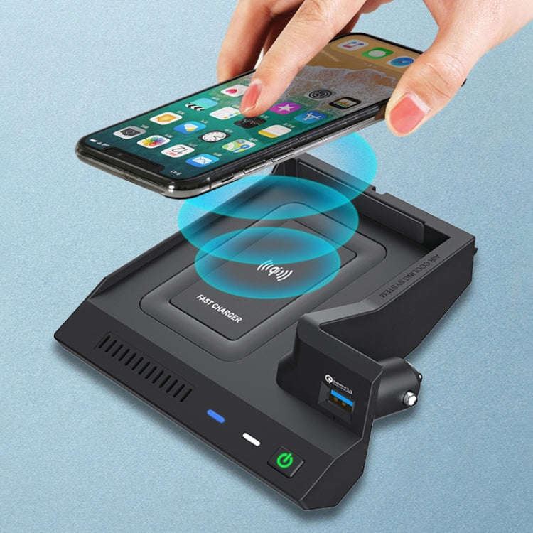 HFC-1021 Car Qi Standard Wireless Charger 10W Quick Charging for Mercedes-Benz C Class 2015-2021,...