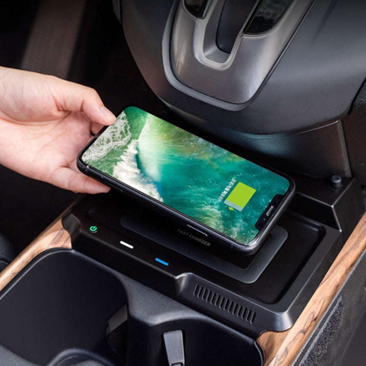 HFC-1003 Car Qi Standard Wireless Charger 10W Quick Charging for Honda CR-V 2017-2019, Left Driving