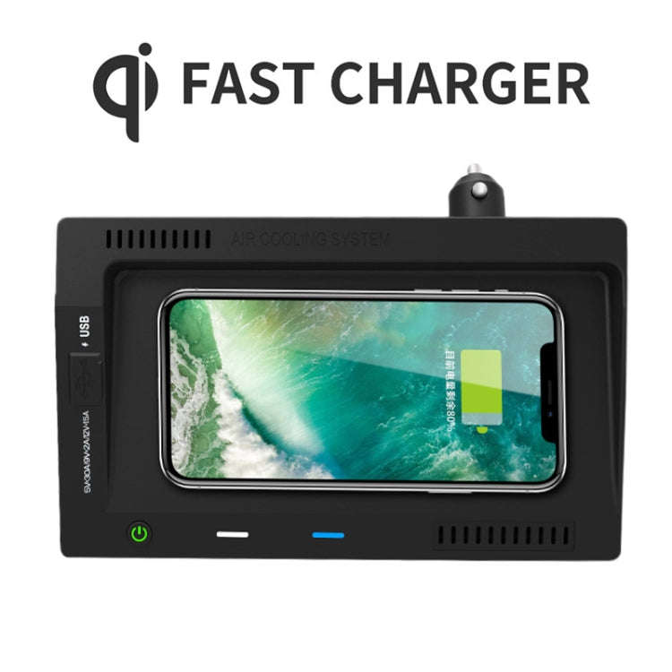 HFC-1031 Car Qi Standard Wireless Charger 10W Quick Charging for Volkswagen Teramont 2018-2020, L...