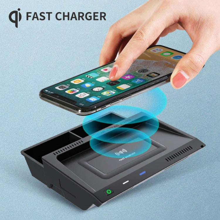HFC-1032 Car Qi Standard Wireless Charger 10W Quick Charging for Volkswagen Tayron 2019-2022, Lef...