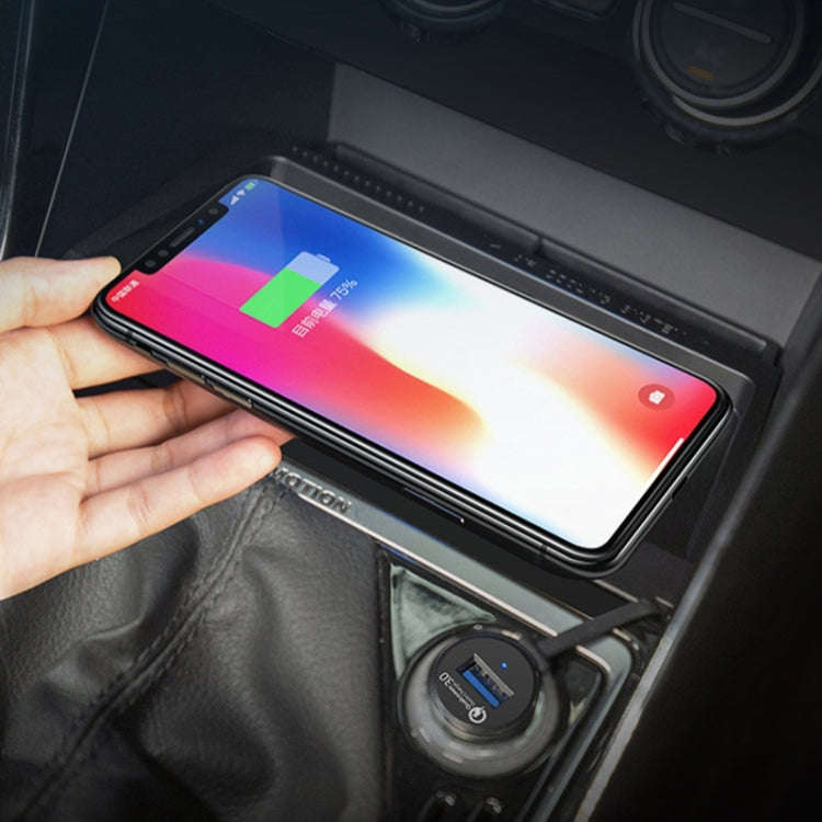 HFC-1032 Car Qi Standard Wireless Charger 10W Quick Charging for Volkswagen Tayron 2019-2022, Lef...