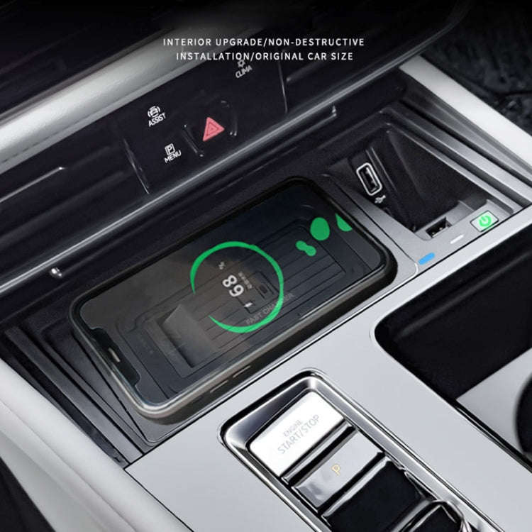 HFC-1033 Car Qi Standard Wireless Charger 10W Quick Charging for Volkswagen Teramont 2021, Left D...
