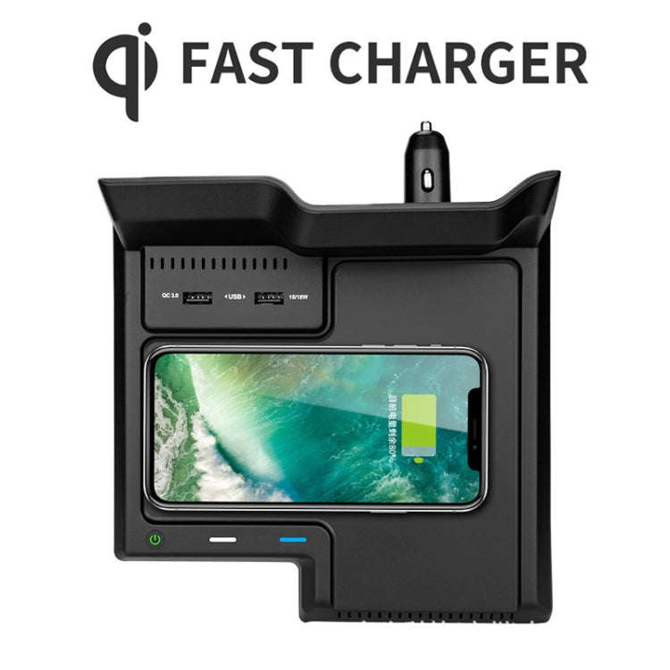 HFC-1060 Car Qi Standard Wireless Charger 10W Quick Charging for Toyota Avalon 2019-2021, Left Dr...