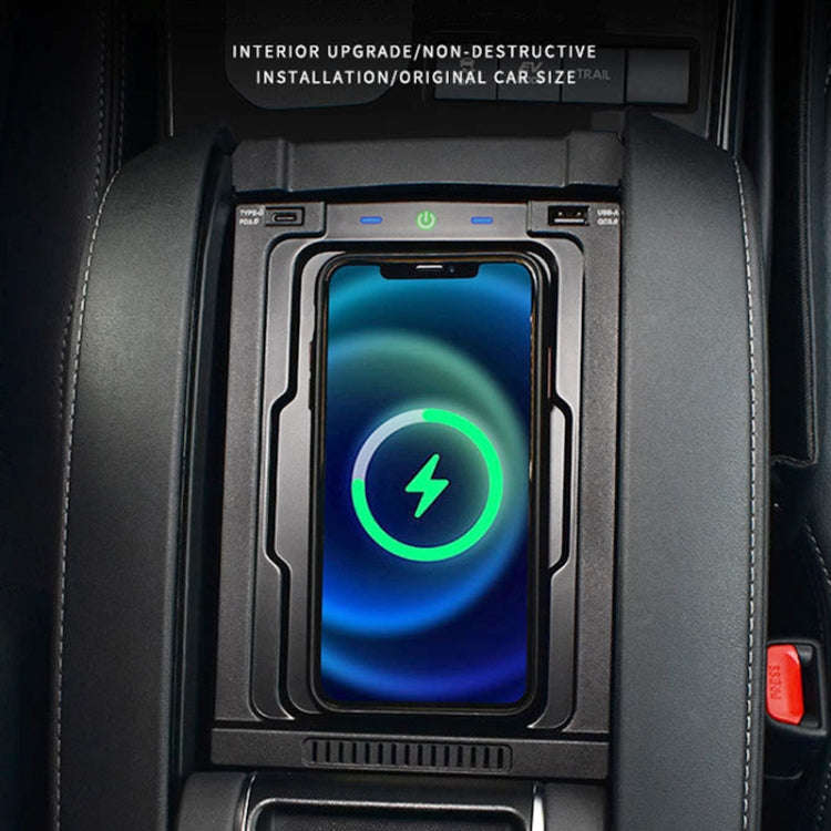 HFC-1065 Car Qi Standard Wireless Charger 10W Quick Charging for Toyota Highlander 2022, Left and...