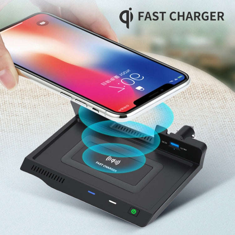 HFC-1040 Car Qi Standard Wireless Charger 10W Quick Charging for Nissan Teana 2019-2021, Left Dri...