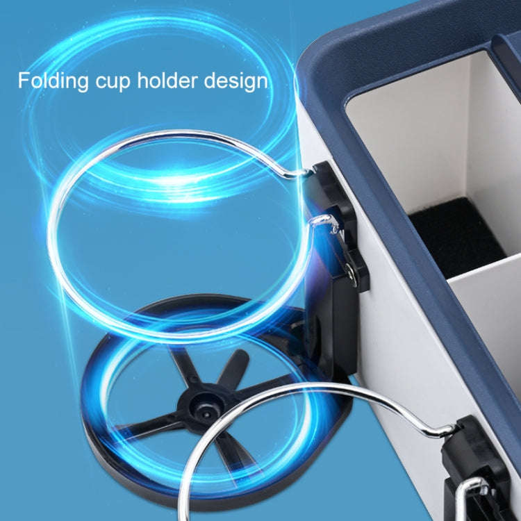 Car Multifunctional Storage Box Water Cup Holder (Grey)