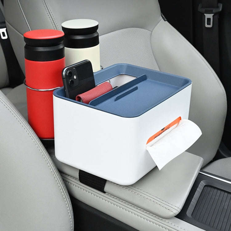 Car Multifunctional Storage Box Water Cup Holder (Grey)