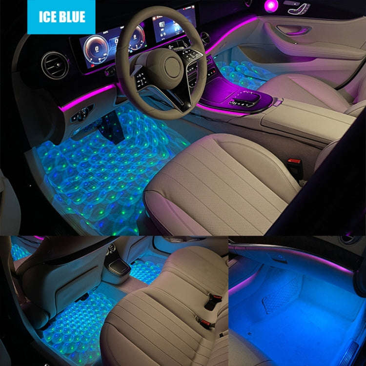 A17 Car Colorful Voice-activated RGB Foot LED Atmosphere Light, Single Light Star Version