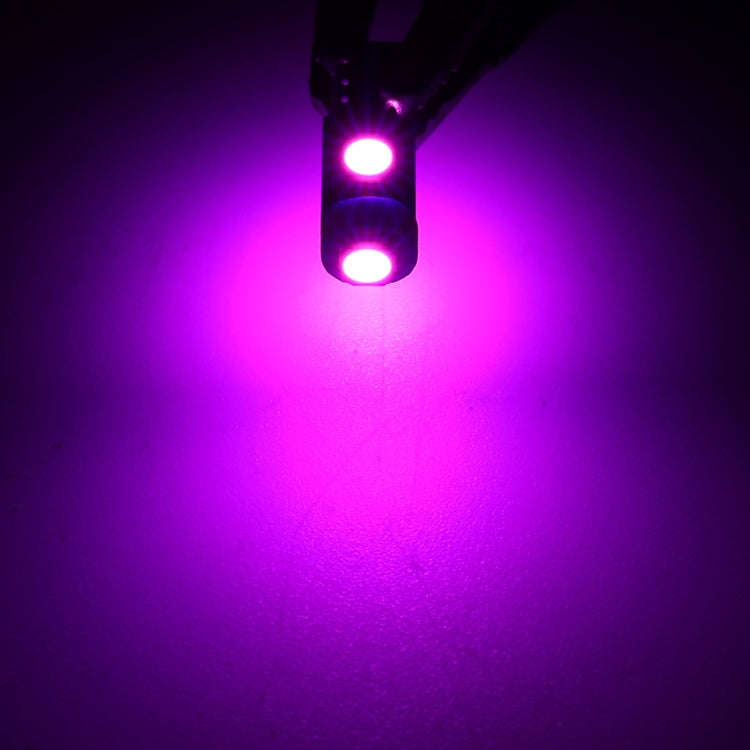 10 in 1 Car T5 0.2W DC12V Instrument Panel LED Decorative Light(Pink Light)