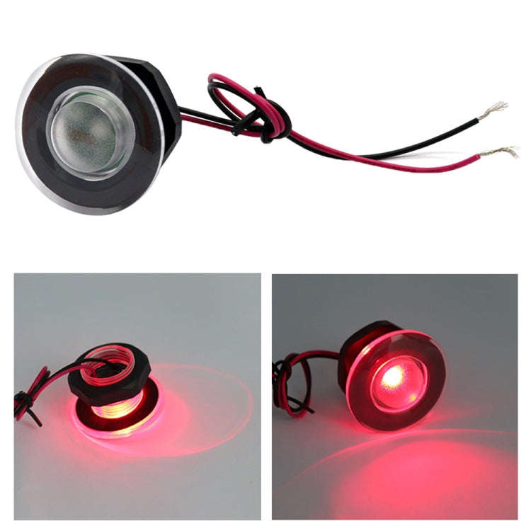RV / Yacht Walkway Light LED Round Light DC12V (Red Light)