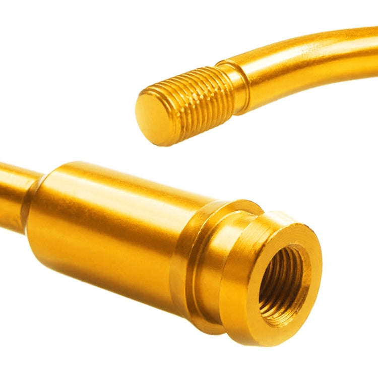 Car Modified Racing Quick Curved Gear Lever Extension Rod for Volkswagen T4 1990-2003 (Gold)