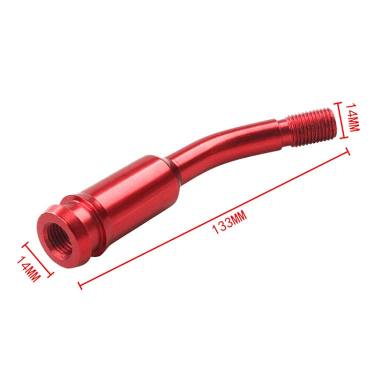 Car Modified Racing Quick Curved Gear Lever Extension Rod for Volkswagen T4 1990-2003 (Red)