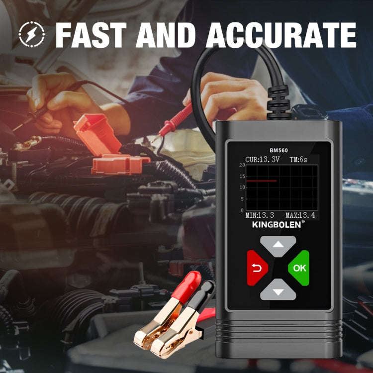 KINGBOLEN BM560 6V 12V Car Digital Load Battery Tester