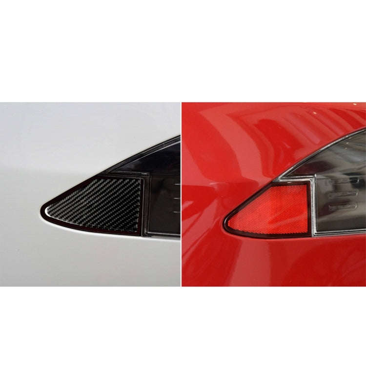 Carbon Fiber Car Charging Port Panel Decorative Sticker for Tesla Model X, Suitable for Left Driving