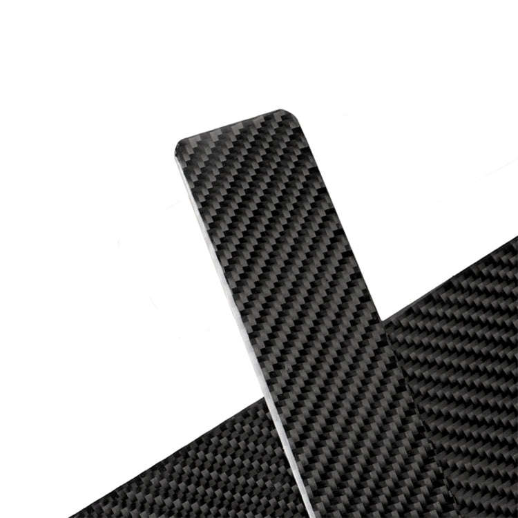 Carbon Fiber Car Door Threshold Decoration Strip Stickers for Tesla Model X