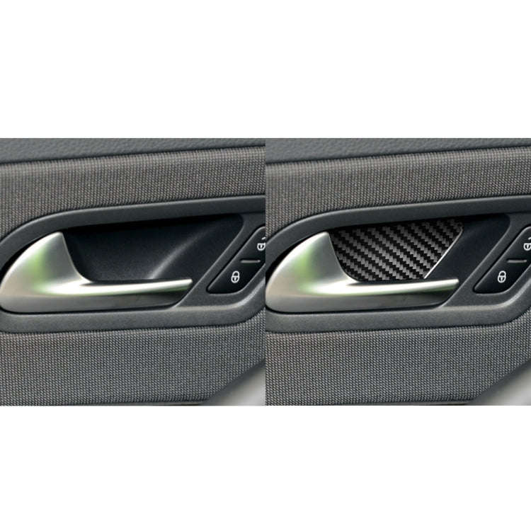 2 PCS / Set Carbon Fiber Car Inner Door Bowl Decorative Sticker for Volkswagen Scirocco 2009-2016...