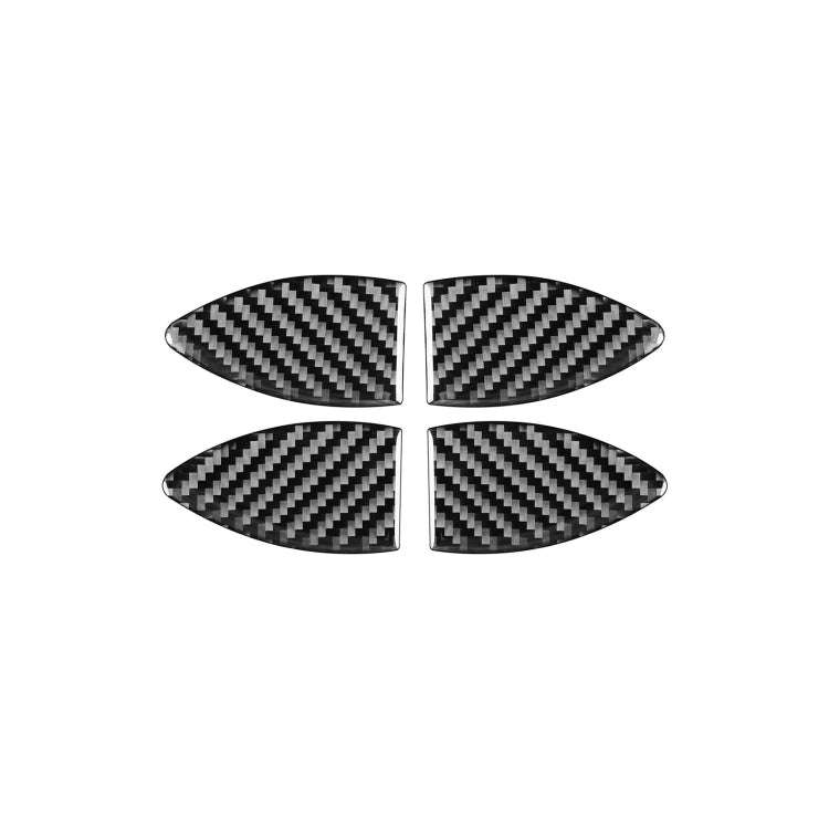 Carbon Fiber Car Inner Door Bowl Decorative Sticker for Toyota Old RAV4 2006-2013,Left and Right ...
