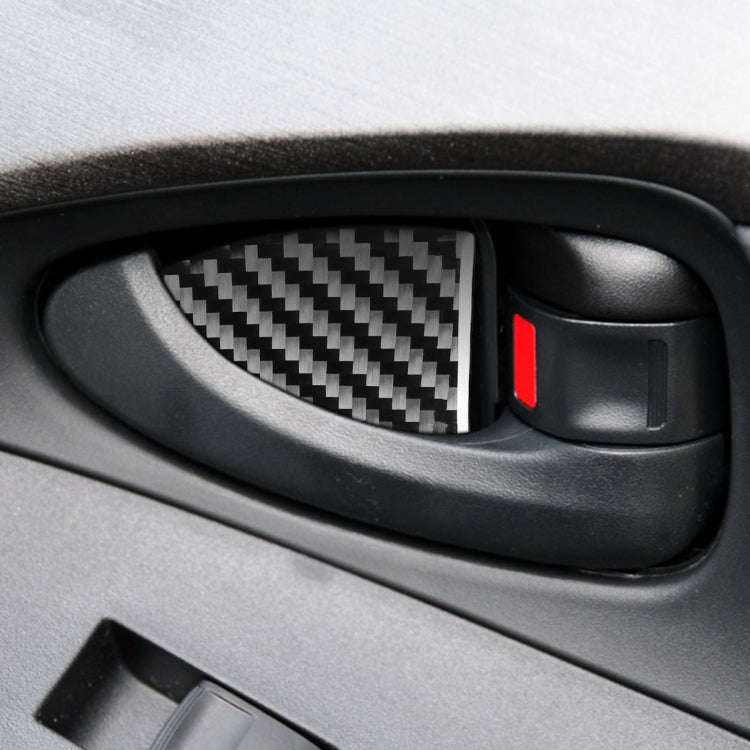 Carbon Fiber Car Inner Door Bowl Decorative Sticker for Toyota Old RAV4 2006-2013,Left and Right ...