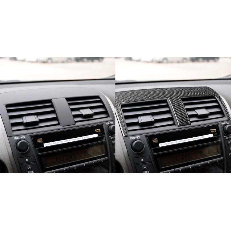 Carbon Fiber Car Central Control Air Outlet Decorative Sticker for Toyota Old RAV4 2006-2013,Left...