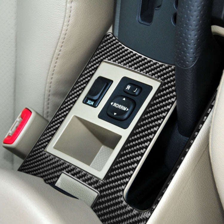 Carbon Fiber Car Handbrake Panel Decorative Sticker for Toyota Old RAV4 2006-2013,Right Drive