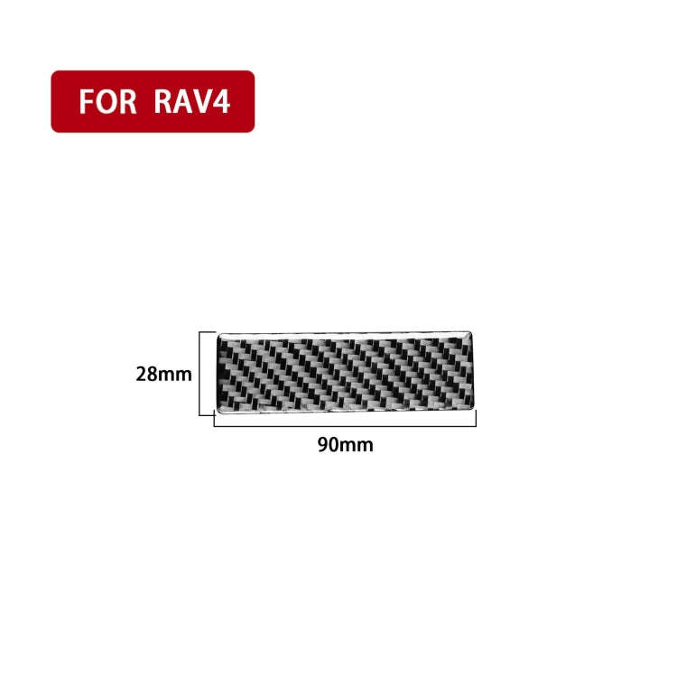 Carbon Fiber Car Headlight Switch Gasket Decorative Sticker for Toyota Old RAV4 2006-2013,Left an...
