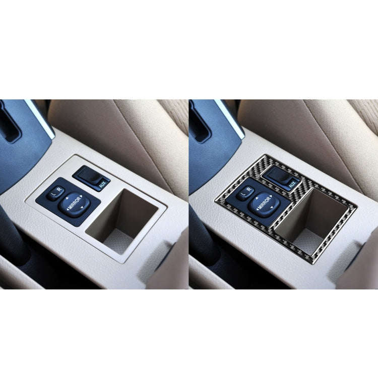 Carbon Fiber Car Rearview Mirror Adjustment Switch Frame Decorative Sticker for Toyota Old RAV4 2...