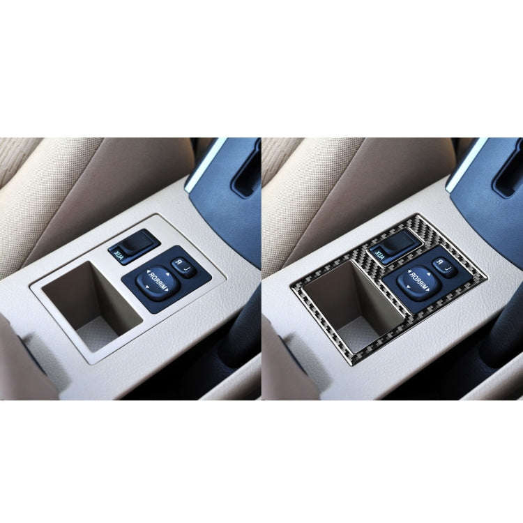 Carbon Fiber Car Rearview Mirror Adjustment Switch Frame Decorative Sticker for Toyota Old RAV4 2...