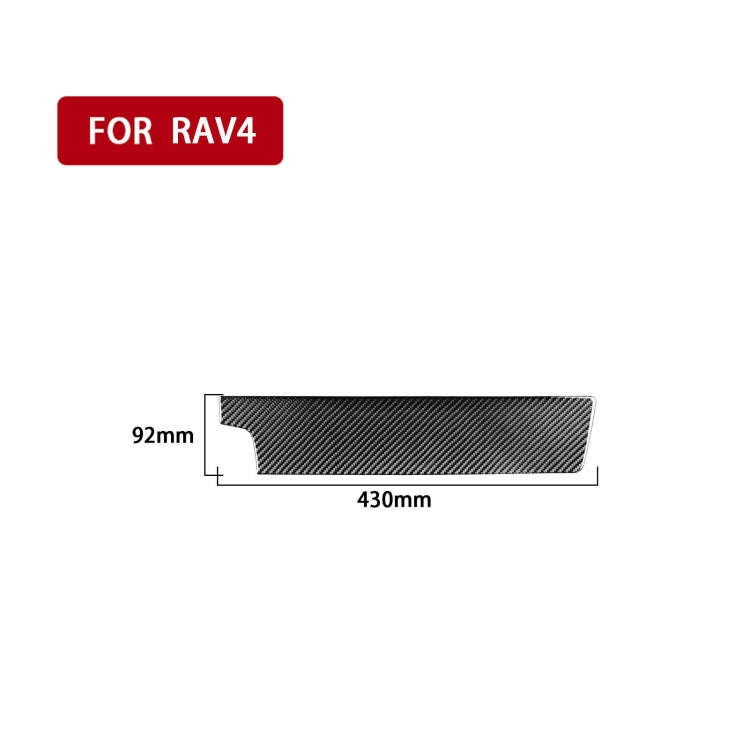 Carbon Fiber Car Co-pilot Control Panel Decorative Sticker for Toyota Old RAV4 2006-2013,Left Drive