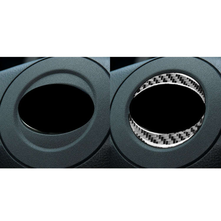 Carbon Fiber Car Steering Wheel Label Decorative Sticker for Toyota Old RAV4 2006-2013,Left and R...