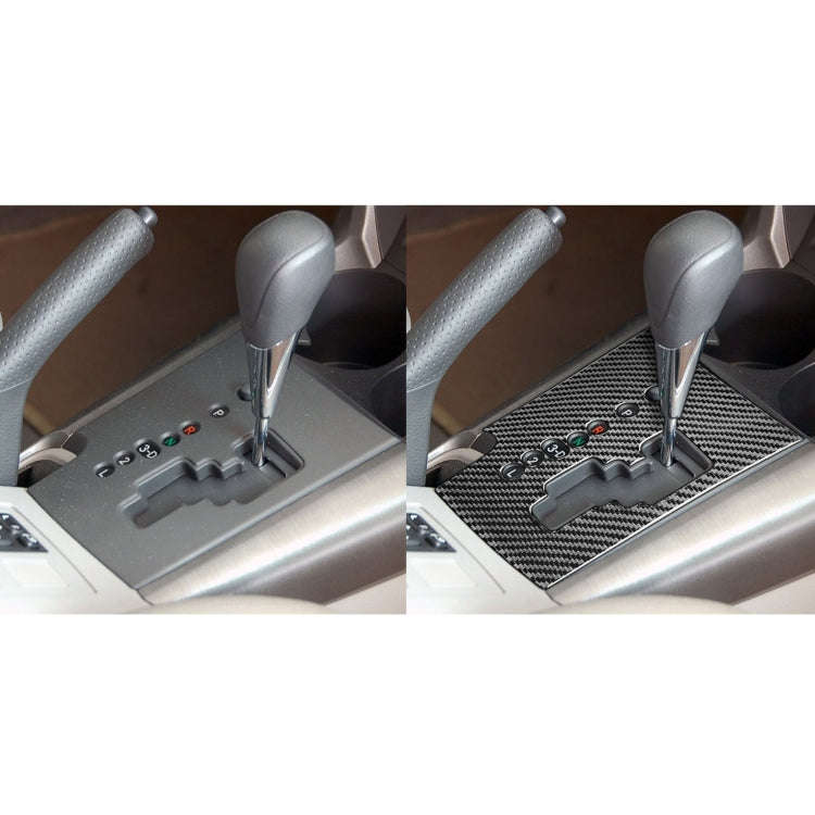 Carbon Fiber Car Gear Panel Decorative Sticker for Toyota Old RAV4 2006-2013,Left Drive