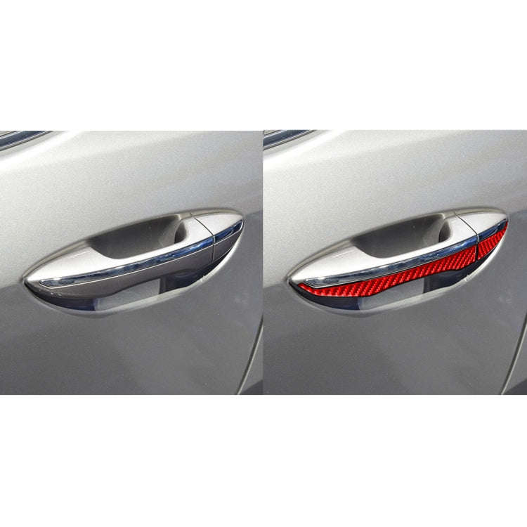 8 PCS / Set Carbon Fiber Car Outer Handle Decorative Sticker for Toyota Corolla 2014-2018,Left an...