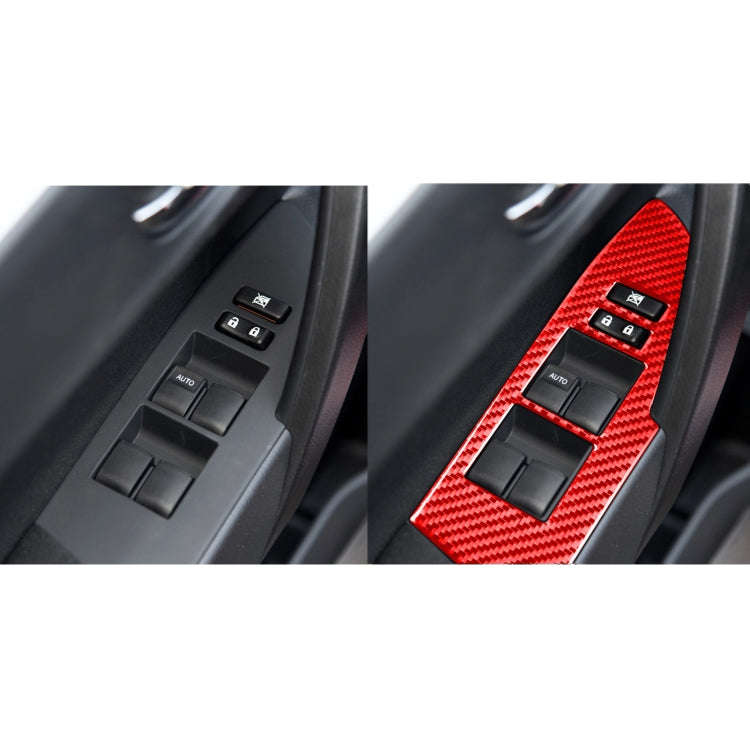 4 PCS / Set Carbon Fiber Car Lifting Decorative Sticker for Toyota Corolla 2014-2018,Left Drive (...