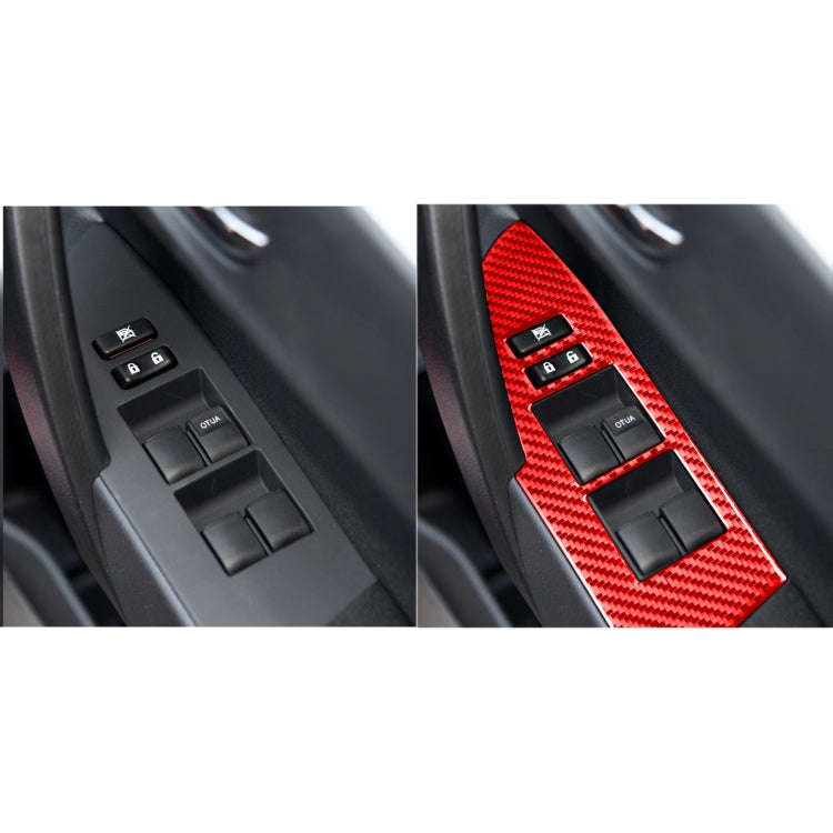 4 PCS / Set Carbon Fiber Car Lifting Decorative Sticker for Toyota Corolla 2014-2018,Right Drive ...