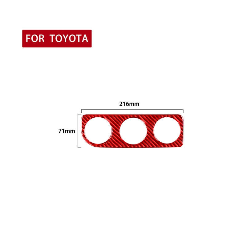 Carbon Fiber Car Air Conditioner Switch Panel B Decorative Sticker for Toyota Corolla 2014-2018,R...