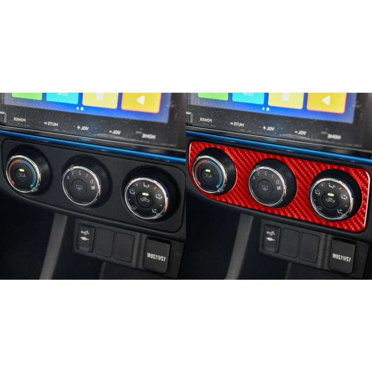 Carbon Fiber Car Air Conditioner Switch Panel B Decorative Sticker for Toyota Corolla 2014-2018,R...