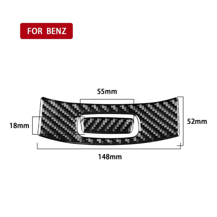 2 PCS / Set Carbon Fiber Car Armrest Box Switch Decorative Sticker for Mercedes-Benz B-Class 2019...