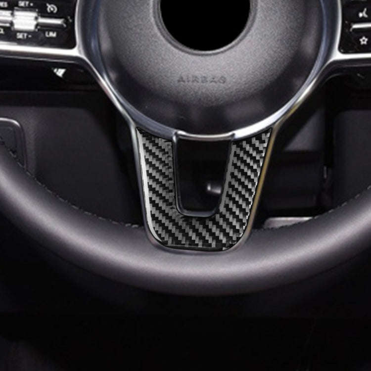 Carbon Fiber Car Steering Wheel U-shaped Decorative Sticker for Mercedes-Benz B-Class 2019 / GLB ...