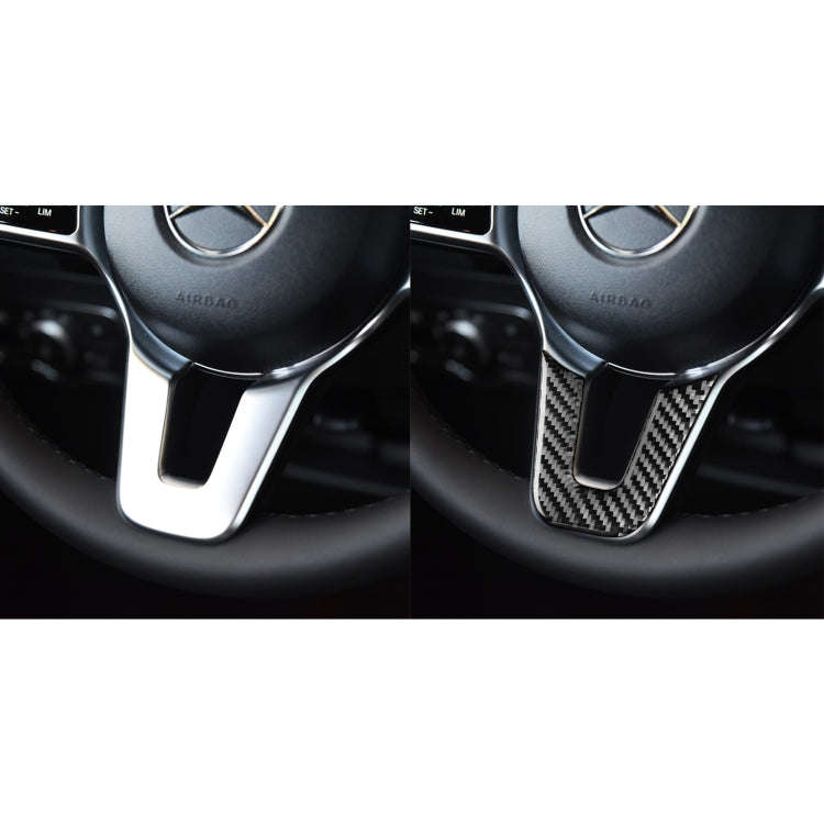 Carbon Fiber Car Steering Wheel U-shaped Decorative Sticker for Mercedes-Benz B-Class 2019 / GLB ...