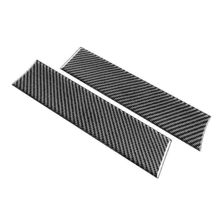 2 PCS / Set Carbon Fiber Car Armrest Box Panel Decorative Sticker for Mercedes-Benz B-Class 2019 ...