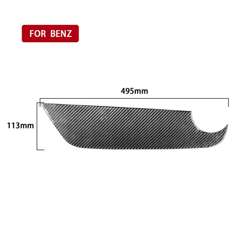 Carbon Fiber Car Co-pilot Control Panel Decorative Sticker for Mercedes-Benz B-Class 2019 / GLB 2...
