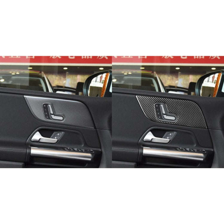 6 PCS / Set Carbon Fiber Car B Front Door Panel Decorative Sticker for Mercedes-Benz B-Class 2019...
