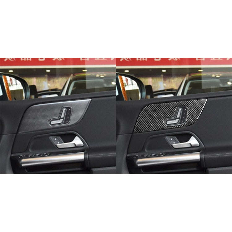 6 PCS / Set Carbon Fiber Car B Front Door Panel Decorative Sticker for Mercedes-Benz B-Class 2019...