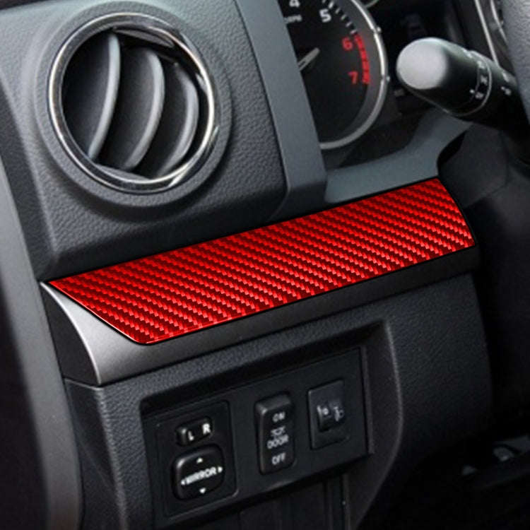 3 PCS / Set Carbon Fiber Car Center Console Strip Decorative Sticker for Toyota Tundra 2014-2018,...