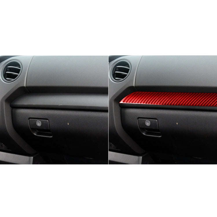 3 PCS / Set Carbon Fiber Car Center Console Strip Decorative Sticker for Toyota Tundra 2014-2018,...