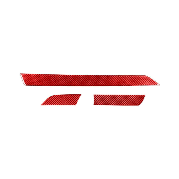 3 PCS / Set Carbon Fiber Car Center Console Strip Decorative Sticker for Toyota Tundra 2014-2018,...