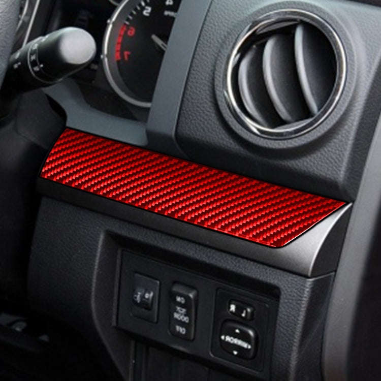 3 PCS / Set Carbon Fiber Car Center Console Strip Decorative Sticker for Toyota Tundra 2014-2018,...