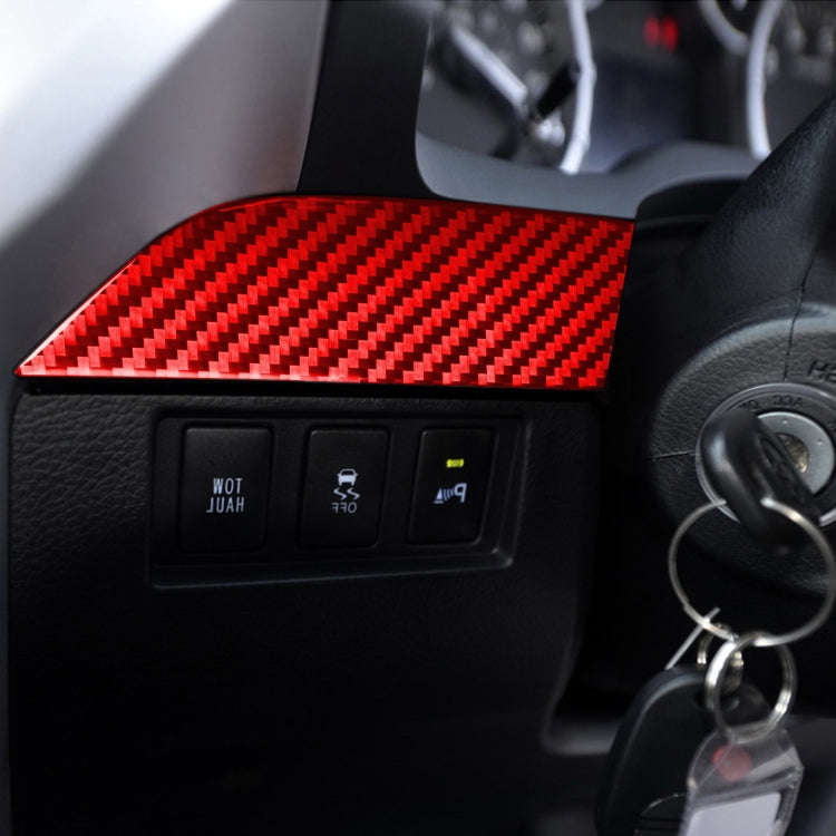 3 PCS / Set Carbon Fiber Car Center Console Strip Decorative Sticker for Toyota Tundra 2014-2018,...