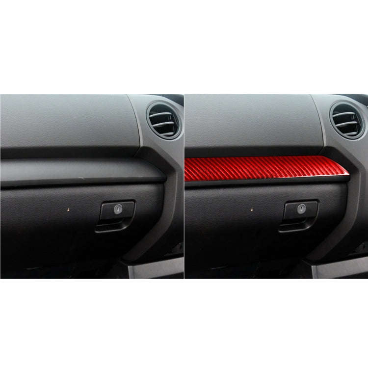 3 PCS / Set Carbon Fiber Car Center Console Strip Decorative Sticker for Toyota Tundra 2014-2018,...