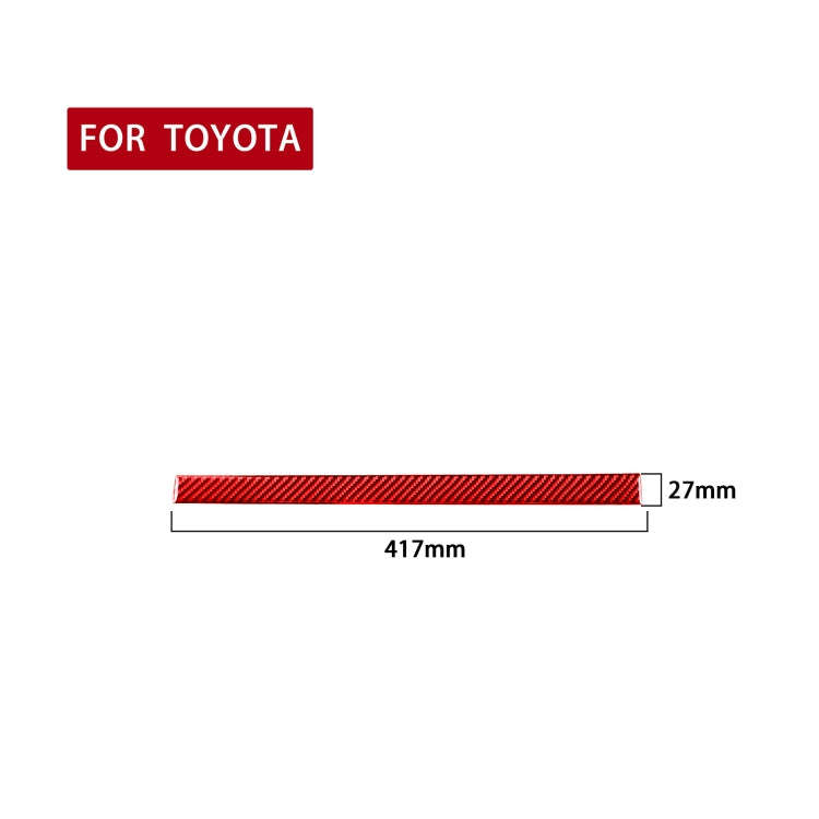 Carbon Fiber Car Central Control Cup Holder Slot Mat Decorative Sticker for Toyota Tundra 2014-20...